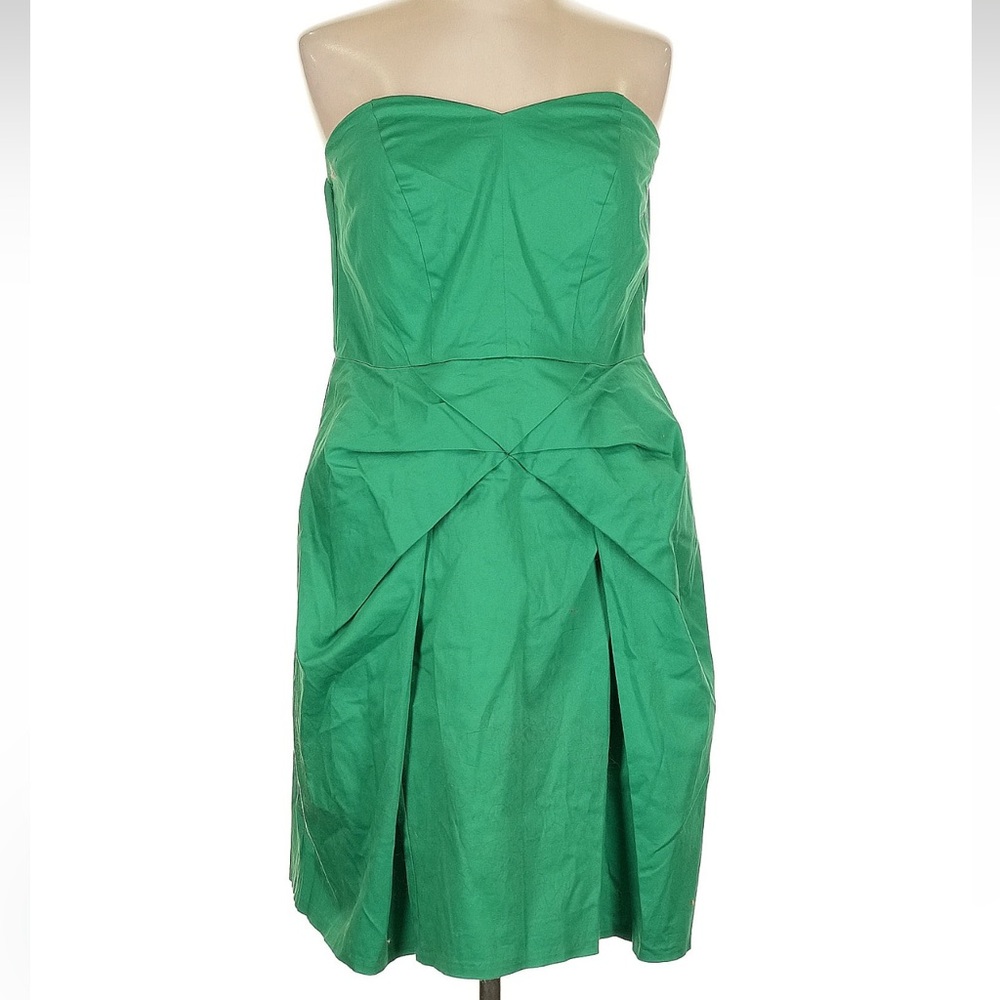 Vintage Torrid Emerald Green Strapless Sundress Cocktail Party Size 12 Large L